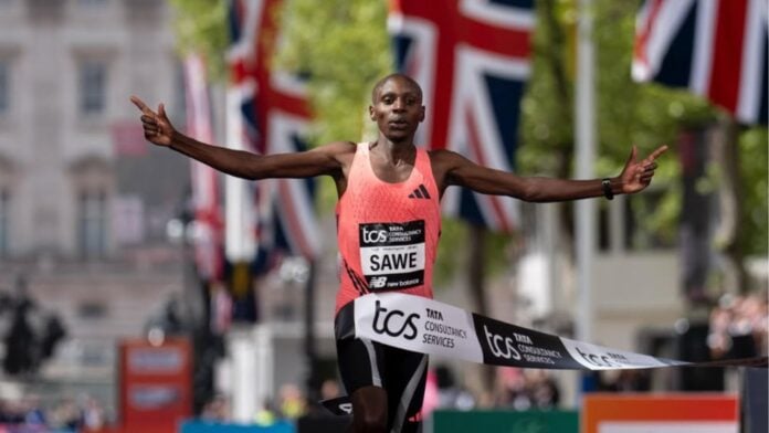 Sebastian Sawe, athlète kényan