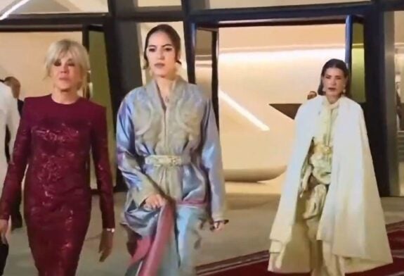 La princesse Lalla Khadija avec Brigitte Macron