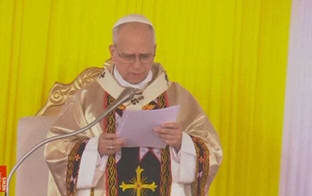 Le pape à l'aéroport de Bamenda au Cameroun
