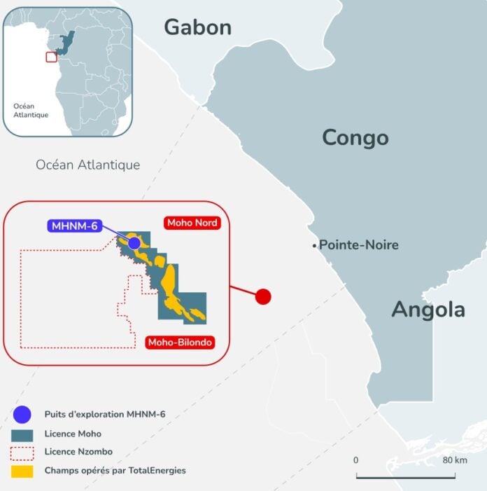 Totalenergie carte Congo et Moho
