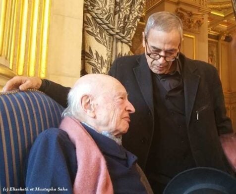 Edgar Morin et Mustapha Saha © Elisabeth