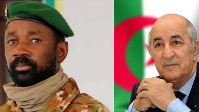Assimi Goïta et Abdelmadjid Tebboune