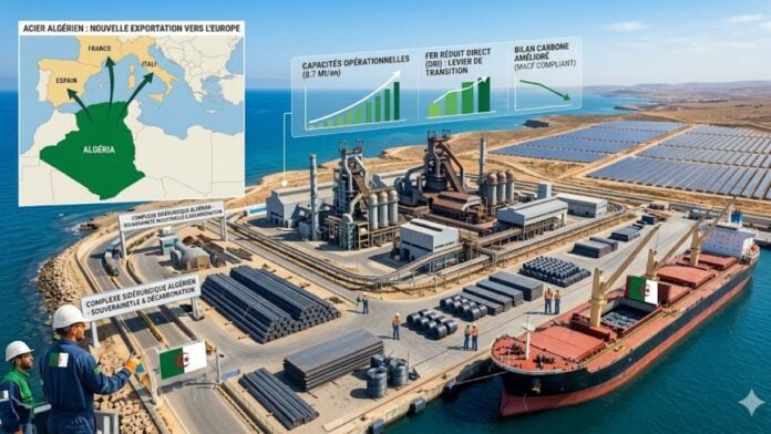 L'acier d'Algérie bas carbone en route vers l'Europe