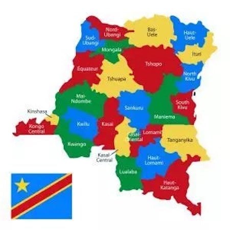 Les provinces de RDC