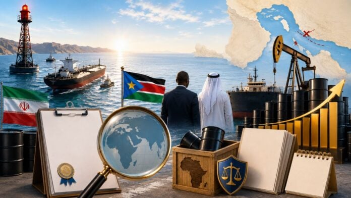 Pétrole du Soudan du Sud intermédiaires opaques et Iran