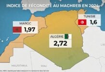Fécondité au Maghreb : l’Algérie résiste, le Maroc décroche, la Tunisie accuse le coup L'indice de fécondité au Maghreb