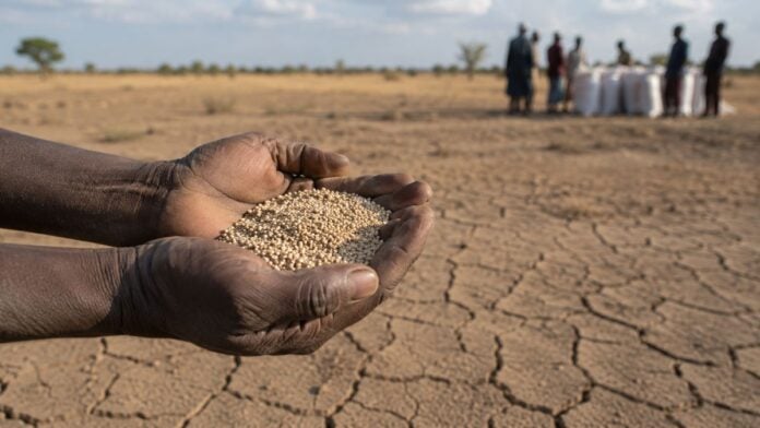 Famine en Afrique Illustration