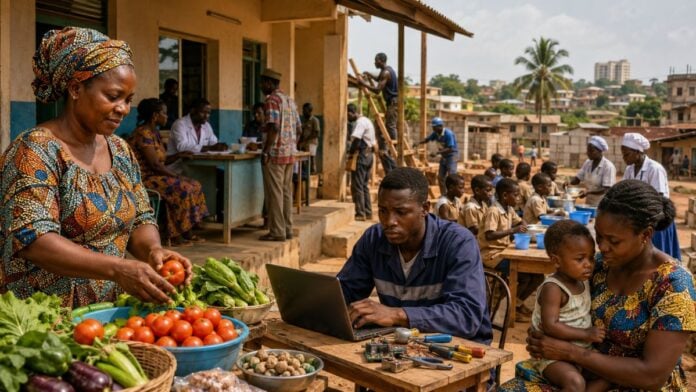 Illustration marché communautaire