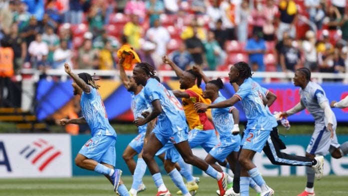 La RDC célébrant sa qualification pour la Coupe du monde 2026 La RDC célébrant sa qualification pour la Coupe du monde 2026