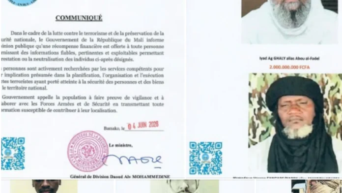 Mali : les têtes des chefs du JNIM et du FLA mises à prix