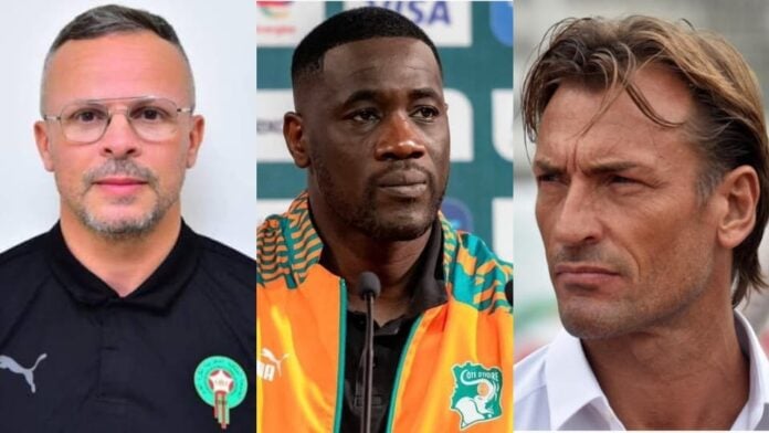 Mohamed Ouahbi, Émerse Faé et Hervé Renard