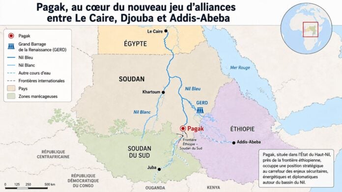 Pagak au coeur du nouveau jeu d'alliances entre Le Caire, Djouba et Addis-Abeba