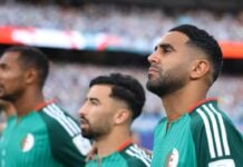 Mondial 2026 : l’Algérie bat la Jordanie 2-1 grâce à Benbouali et Gouiri, les Fennecs en course dans le groupe J Riyad Mahrez Algérie @Fifa