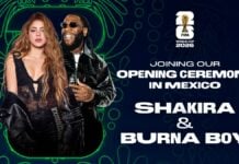 Mondial 2026 : l’Afrique s’invite en grand dans la cérémonie d’ouverture de Mexico Shakira et Burna Boy