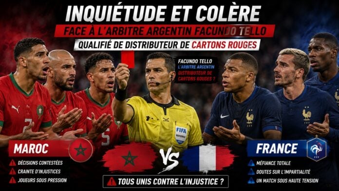 arbitre Facundo Tello carton L'arbitre Facundo Tello, véritable distributeur de cartons rouges