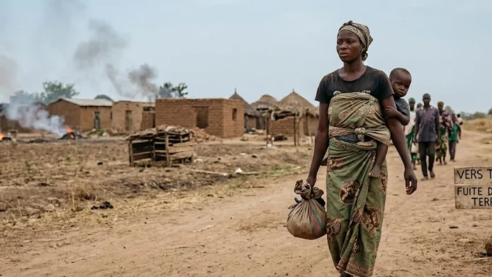 Déplacés au Nigeria - Photo illustrative (IA) Nigeria : des attaques terroristes vident plusieurs villages de l'État de Sokoto