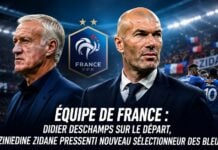 Équipe de France : Didier Deschamps sur le départ, Zinédine Zidane pressenti nouveau sélectionneur des Bleus Didier Deschamps et Zinédine Zidane
