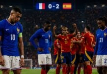 France – Espagne (0-2) : retour sur les statistiques des Bleus avec Mbappé, Dembélé et Olise impuissants face à la Roja France vs Espagne (0-2)