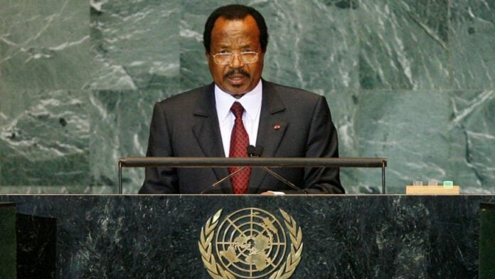Le président camerounais Paul Biya, absent du Cameroun depuis le 7 juin 2026 UN Photo Marco Castro