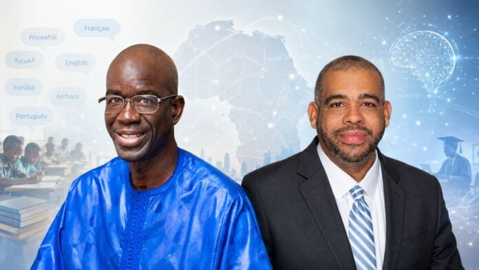 Mamadou Amadou Ly, de l’ARED, et Ben Piper, de la Fondation Gates