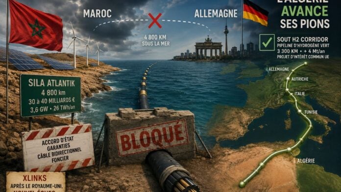 Maroc-Allemagne le câble Sila Atlantik à l’arrêt, l’Algérie avance