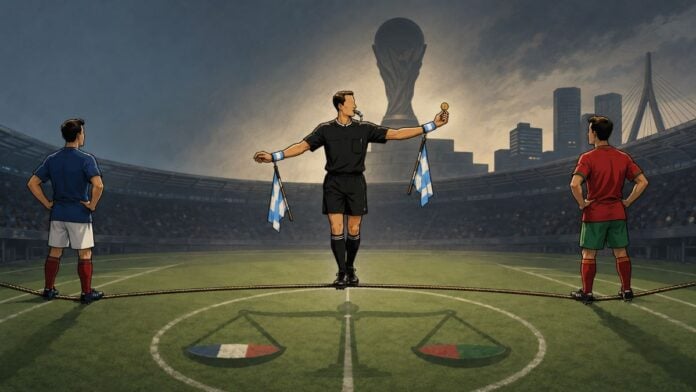 Maroc France avec un arbitre argentin Maroc France avec un arbitre argentin