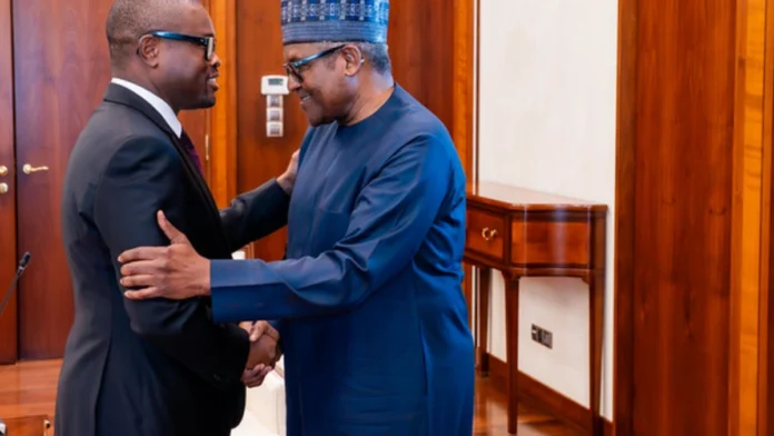 Romuald Wadagni et Aliko Dangote Wadagni-Dangote : ce qui se joue derrière la poignée de main à la Marina