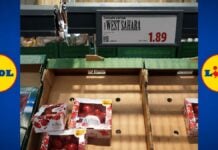 Lidl affiche « West Sahara » là où Azura écrit « Maroc » Tomate Azura étiquettées West Sahara chez Lidl, reconnaissance de la réglementation européenne sur le Sahara occidental