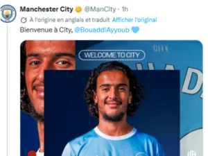 Bouaddi à Manchester City