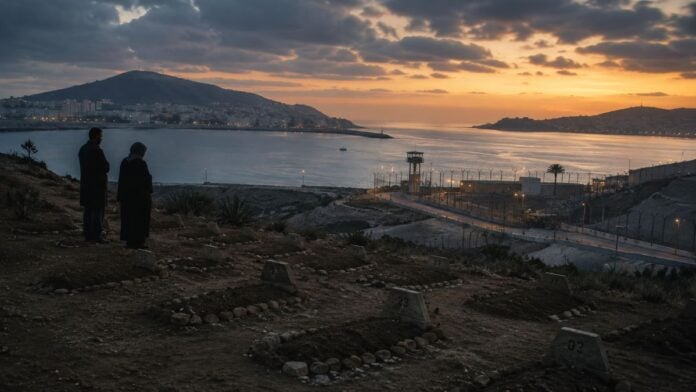 Au cimetière musulman de Sidi Embarek, à Ceuta, des tombes numérotées rappellent le sort de migrants morts en tentant de rejoindre l’enclave espagnole. Plusieurs familles marocaines cherchent encore à rapatrier les corps de leurs proches.