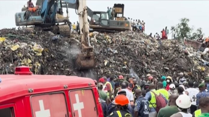 Eboulement décharge de Dar-es-Salam en Guinée Conakry