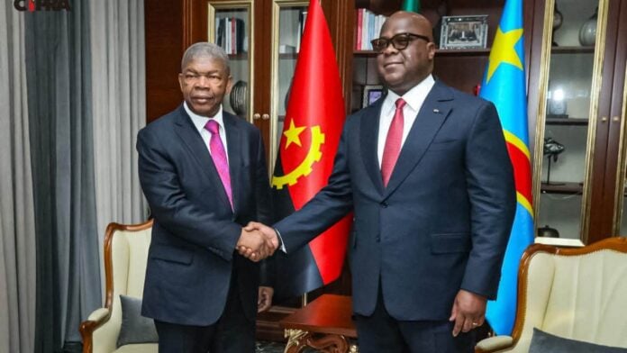 João Lourenço et Félix Tshisekedi à Kinshasa, ce 26 août 2026 João Lourenço et Félix Tshisekedi à Kinshasa, ce 26 août 2026
