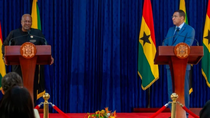 John Mahama et Andrew Holness Ghana - Jamaïque : un corridor maritime pour rapprocher l’Afrique des Caraïbes