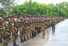 Sénégal : 618 militaires déployés en Gambie dans le cadre de la CEDEAO Le 10ᵉ detachement sénégalais en mission de la CEDEAO (C@ DIRPA)