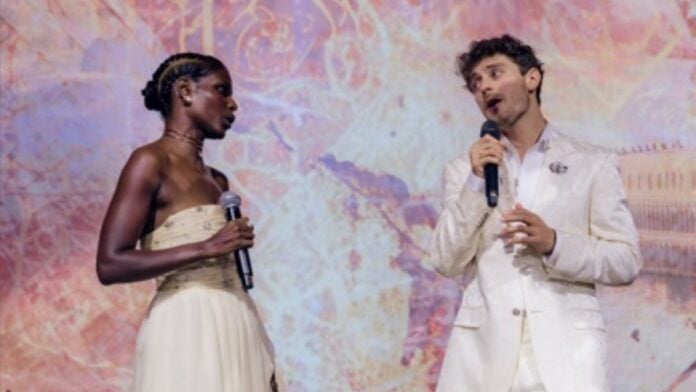 Artistic performance by Mariam Battistelli during the TOP CHARITY Venice Experience 2026, the first international edition of the event, held in Venice