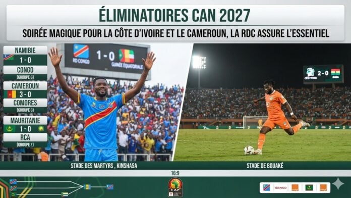 j 1 élim CAN 27 Première journée des éliminatoires de la CAN 2027