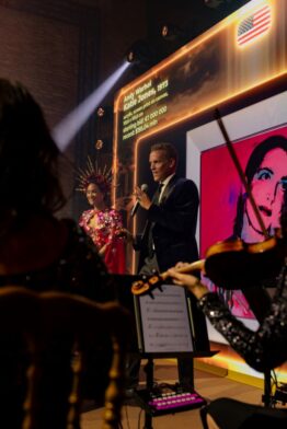 Jo-Ann Strauss and Alex Branczik of Sotheby’s at TOP CHARITY Venice Experience 2026