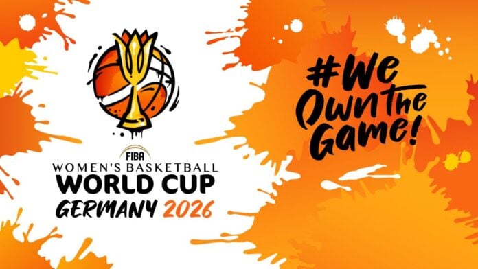 Logo Coupe du monde de Basket feminon 2026 à Berlin Logo Coupe du monde de Basket feminon 2026 à Berlin