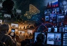 Mali : JNIM, FLA, Russie… l’IA ouvre une nouvelle guerre de l’information Montage techno-politique assisté par IA sur les influences numériques russes au Sahel