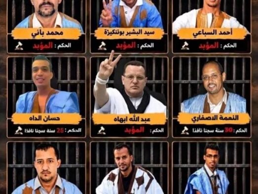Neuf prisonniers politiques Sahraouis en grêve de la faim