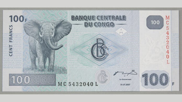 Billet de 100 francs congolais Billet de 100 francs congolais