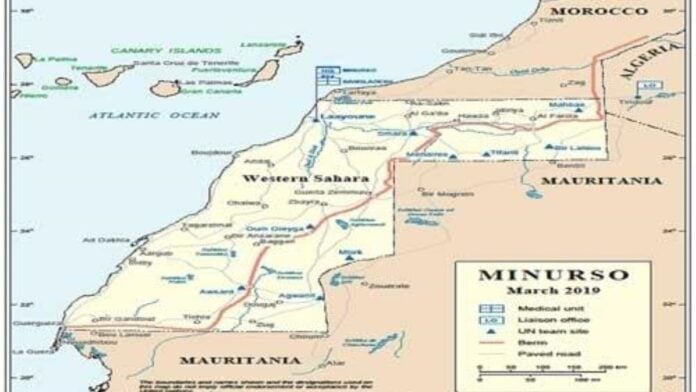Carte de la Minurso 2029 Carte de la Minurso 2029