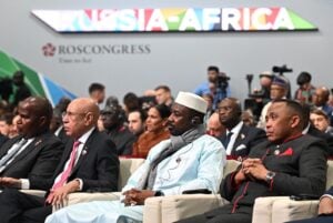 Des chefs d'Etat africains au sommet Russie-Afrique 2026