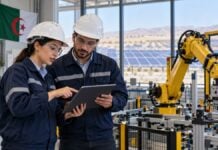 Algérie : onze consortiums en lice pour les pôles d’innovation numérique Industrie et énergies renouvelables l’Algérie prépare ses premiers pôles d’innovation numérique. Illustration générée par IA