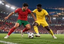 Amical : le Mali arrache le nul à Tanger (1-1), le Brésil repasse devant le Maroc au classement FIFA Le Maroc et le Mali se neutralisent à Tanger (1-1). Illustration générée par IA