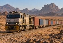 Rail vers Tamanrasset : l’Algérie prépare sa prochaine porte commerciale sur l’Afrique Le projet ferroviaire vers Tamanrasset pourrait rapprocher les entreprises algériennes des marchés sahéliens. Illustration générée par IA