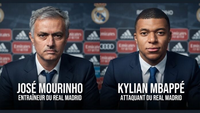 José Mourinho et Kylian Mbappé