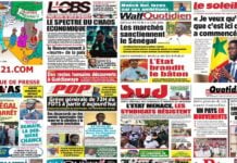 Revue de presse sénégalaise : grève générale imminente et tensions budgétaires à la Une ce 21 octobre Revue de presse du 21 octobre 2026