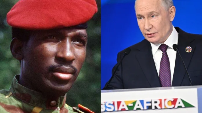 Thomas Sankara et Vladimir Poutine "La dette est un néocolonialisme" : Poutine cite Thomas Sankara à Moscou