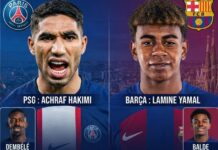 Ligue des champions : Hakimi, Yamal et Jackson placent l’Afrique au sommet de l’Europe Achraf Hakimi et Lamine Yamal